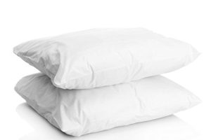 Set of Two 100% Cotton Hotel Premium Down-Alternative Made in USA Pillows – Three Comfort Levels!
